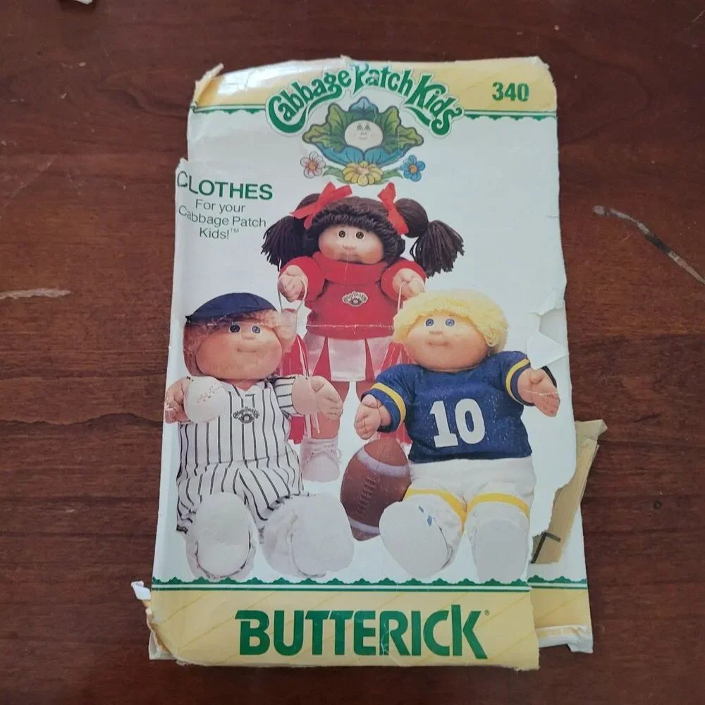 340 Vintage Cabbage Patch Sewing Pattern Clothes Butterick